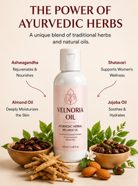 Velnoria Ayurveda Herbal Breast Firming, Contour Enhancing & Daily Wellness Massage Oil – 30ml